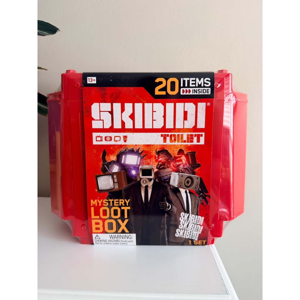 Skibidi Toilet Mystery Loot Box Series 1 20 Items Red Titan Figure NWT